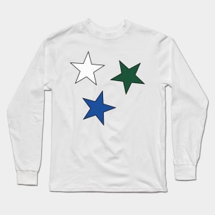 GCSU Star (3-Pack) Sticker Long Sleeve T-Shirt